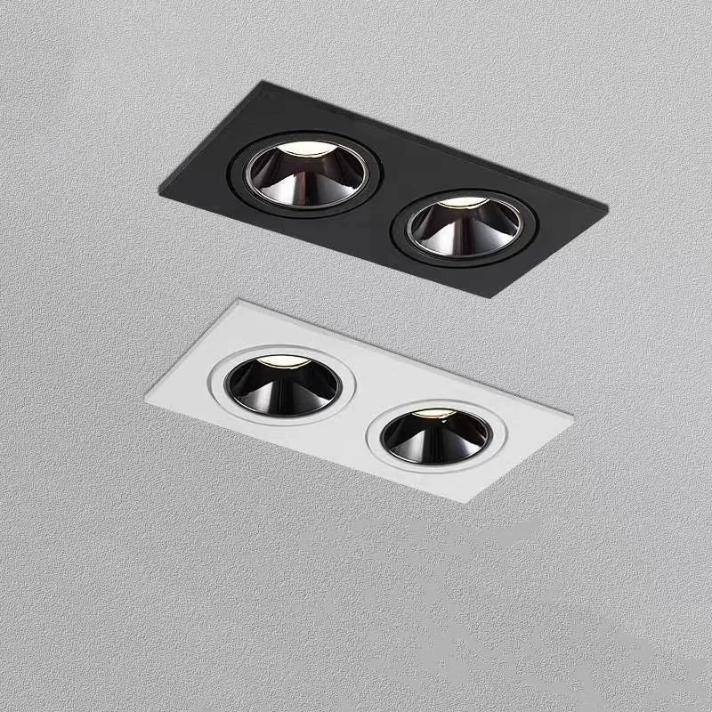 Double Spot encastrable design orientable plaque