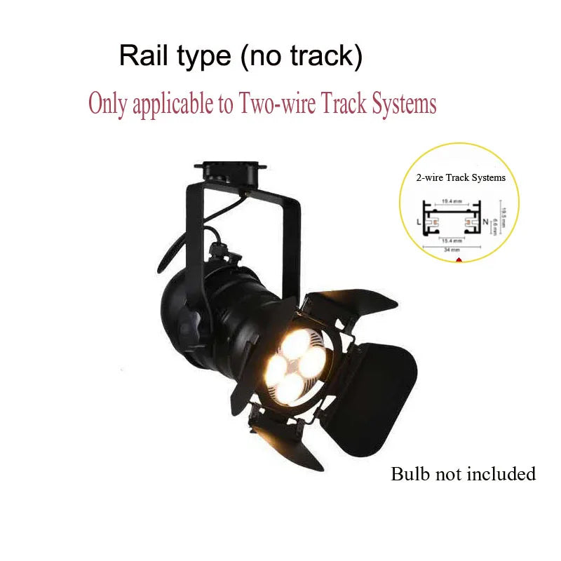 Spot led projecteur cinema orientable avec option sur rail