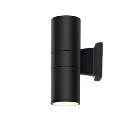 Spot mural façade tube noir LED unidirectionnel IP65