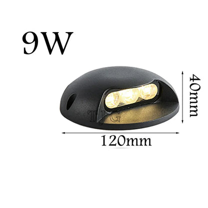 Spot LED avec renfort encastrable extérieur IP68 3W-12W | Éclairage jardin, terrasse, allée
