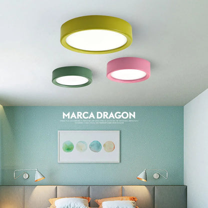 Spot led plat design coloré à diffuseur opaque