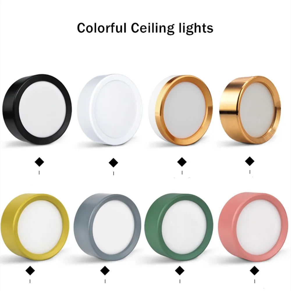Spot led plat design coloré à diffuseur opaque