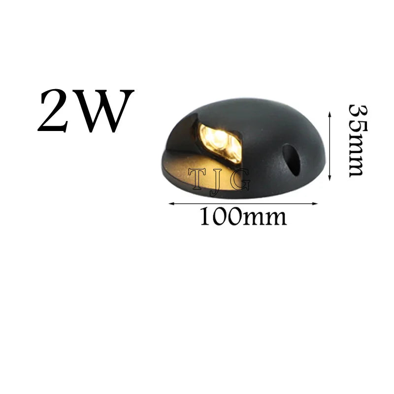 Spot LED avec renfort encastrable extérieur IP68 3W-12W | Éclairage jardin, terrasse, allée