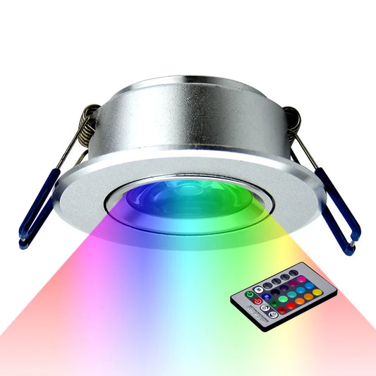 mini spot dirigeable LED RGB à intensité variable contrôle par télécommande