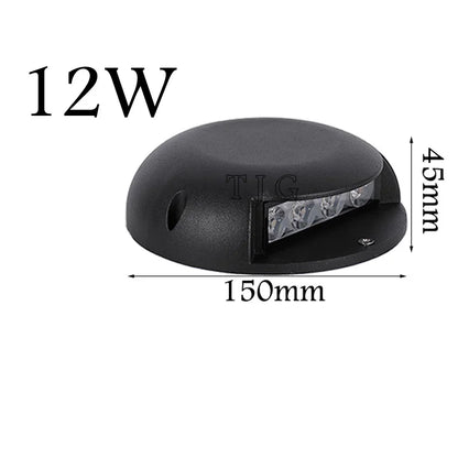 Spot LED avec renfort encastrable extérieur IP68 3W-12W | Éclairage jardin, terrasse, allée