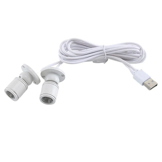 Mini spot led sur cable USB