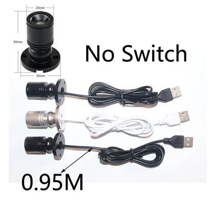Mini spot led sur cable USB