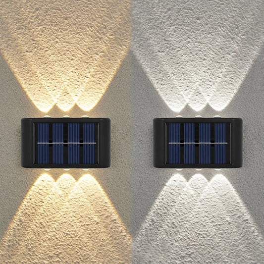 spot façade triple faisceau lumineux haut et bas 