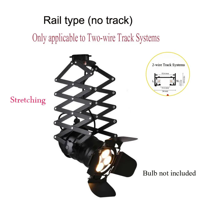 Spot led projecteur cinema orientable avec option sur rail