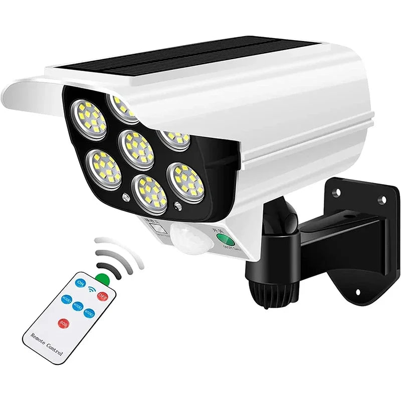 spot façade blanc 7 led puissante controle par télécommande