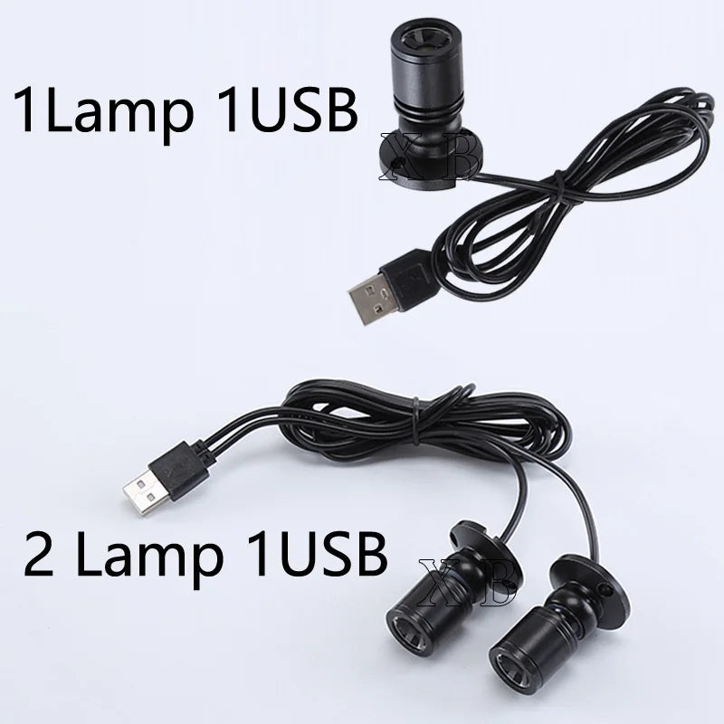 Mini spot led sur cable USB