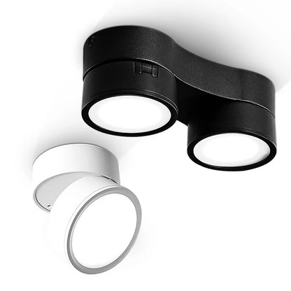 Spot plafonnier led double orientable 220°