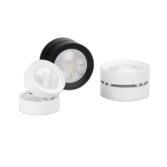 Spot LED Plafonnier à Tête Circulaire Orientable