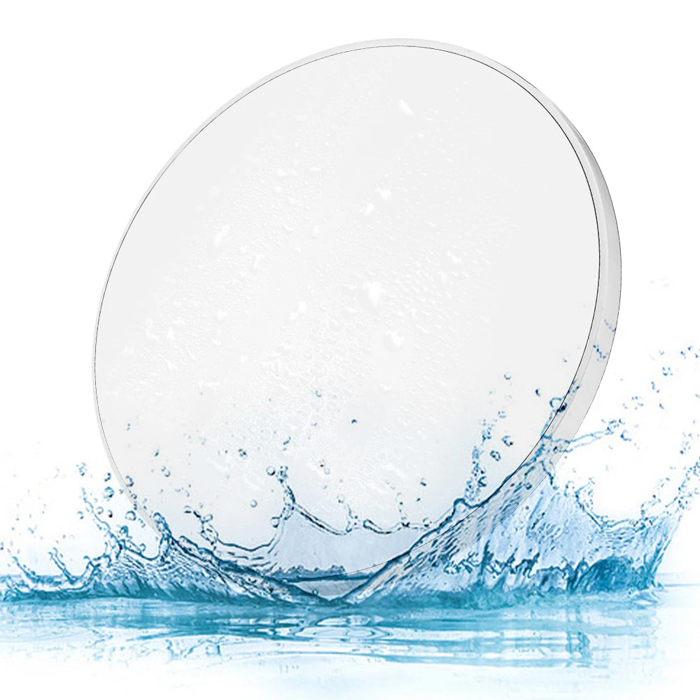 grand spot plafond rond plat pour salle de bain panneau lumineux pleine surface