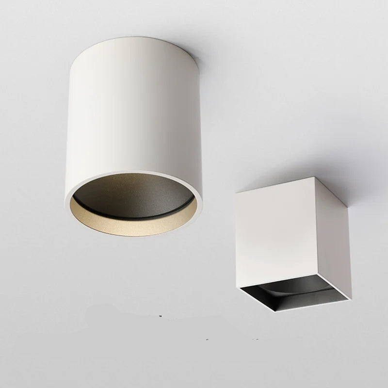 spot blanc design led en saillie au plafond