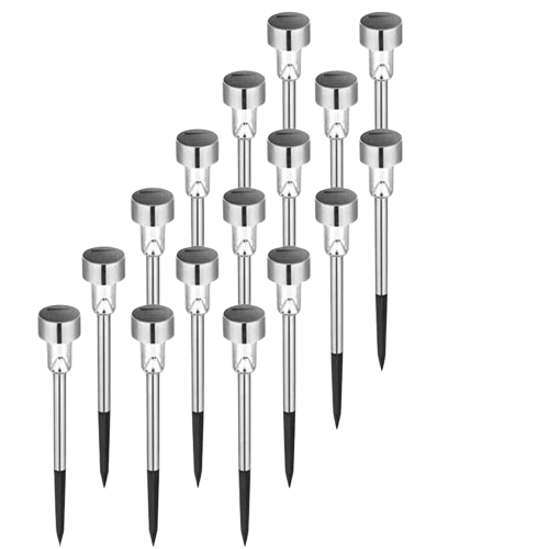 spot led moderne chrome à planter pour extérieur x20